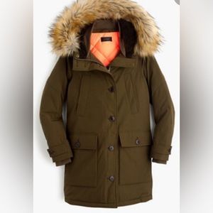 PRE-LOVED JCREW green Nordic down parka